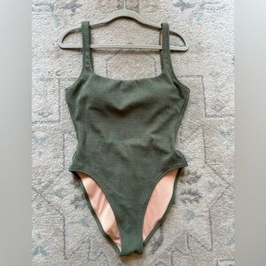 J Crew Textured Scoopneck one-piece swimsuit